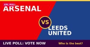 Arsenal vs Leeds United live poll - vote now