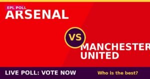 Arsenal vs Manchester United live poll - vote now