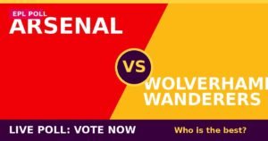 Arsenal vs Wolverhampton Wanderers live poll - vote now