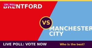 Brentford vs Manchester City live poll - vote now