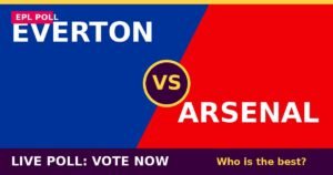 Everton vs Arsenal live poll - vote now