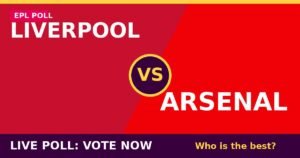 Liverpool vs Arsenal live poll - vote now