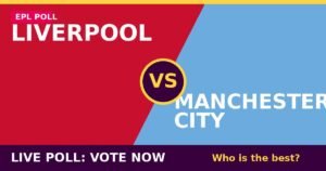 Liverpool vs Manchester City live poll - vote now