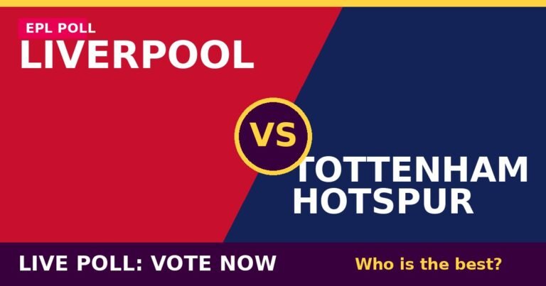 Liverpool vs Tottenham Hotspur live poll - vote now
