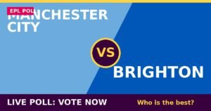 Manchester City vs Brighton live poll - vote now