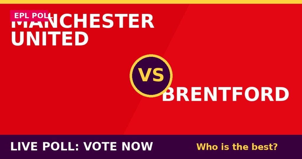 Manchester United vs Brentford live poll - vote now