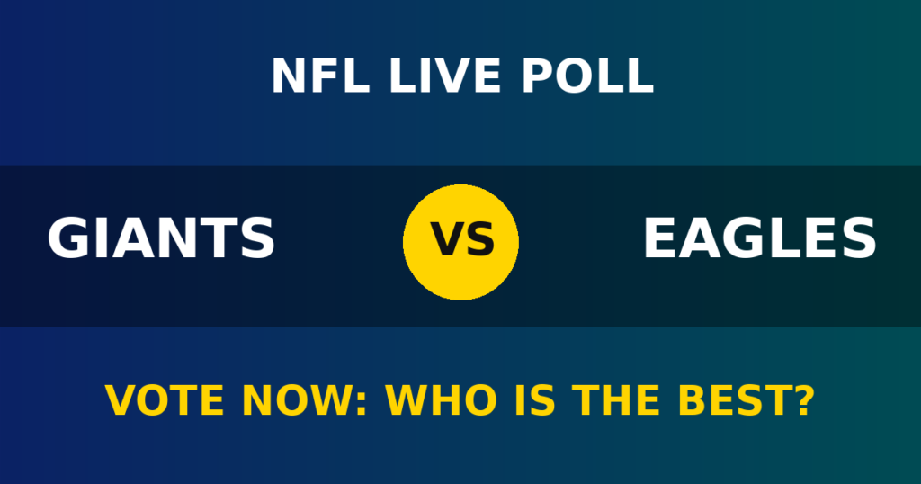 Giants vs Eagles live poll