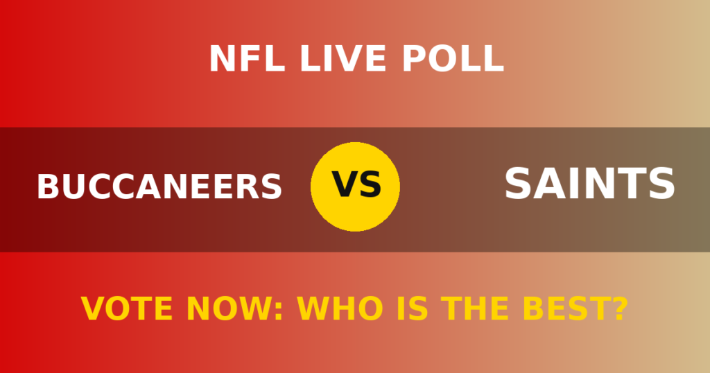 Buccaneers vs Saints live poll