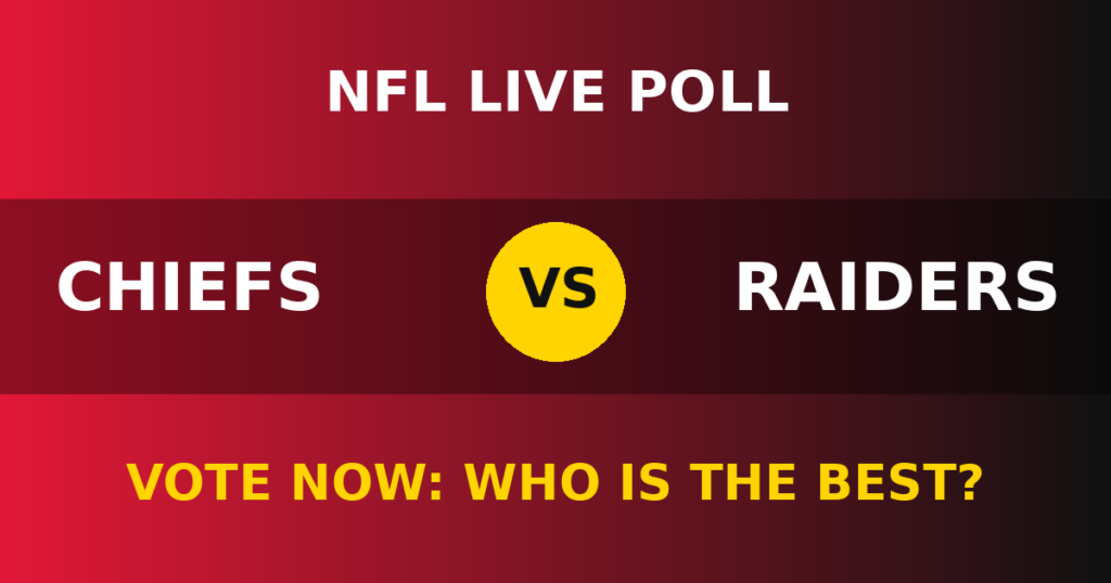Chiefs vs Raiders live poll