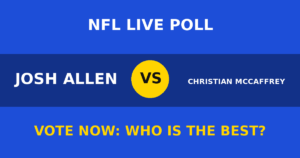 Josh Allen vs Christian McCaffrey live poll