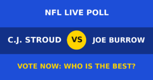 C.J. Stroud vs Joe Burrow live poll