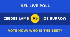 CeeDee Lamb vs Joe Burrow live poll