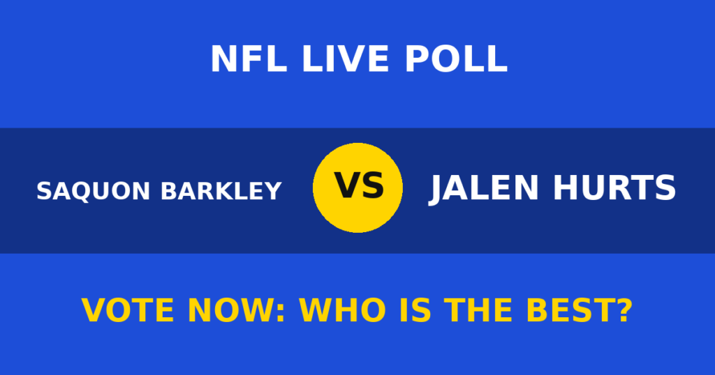 Saquon Barkley vs Jalen Hurts live poll