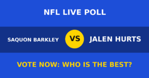 Saquon Barkley vs Jalen Hurts live poll
