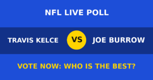 Travis Kelce vs Joe Burrow live poll
