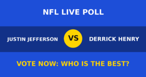 Justin Jefferson vs Derrick Henry live poll