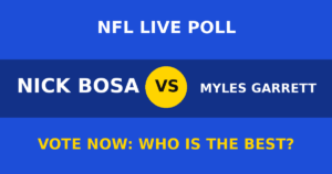 Nick Bosa vs Myles Garrett live poll