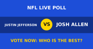 Justin Jefferson vs Josh Allen live poll