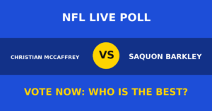 Christian McCaffrey vs Saquon Barkley live poll