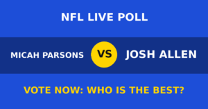 Micah Parsons vs Josh Allen live poll