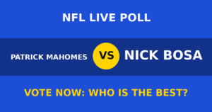 Patrick Mahomes vs Nick Bosa live poll
