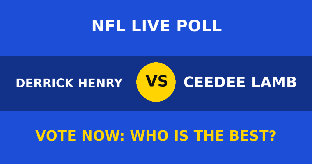 Derrick Henry vs CeeDee Lamb live poll