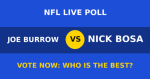 Joe Burrow vs Nick Bosa live poll