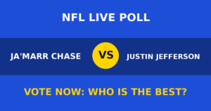 Ja'Marr Chase vs Justin Jefferson live poll