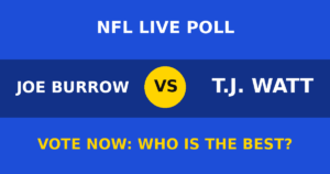 Joe Burrow vs T.J. Watt live poll