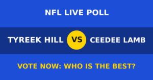 Tyreek Hill vs CeeDee Lamb live poll