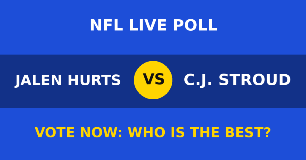 Jalen Hurts vs C.J. Stroud live poll