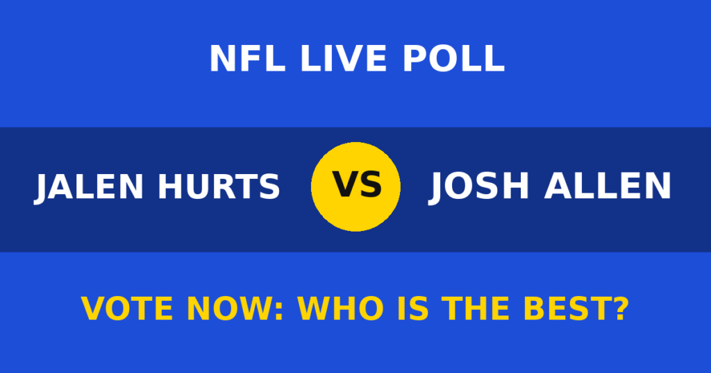 Jalen Hurts vs Josh Allen live poll