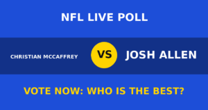 Christian McCaffrey vs Josh Allen live poll