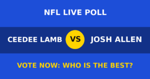 CeeDee Lamb vs Josh Allen live poll