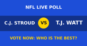 C.J. Stroud vs T.J. Watt live poll
