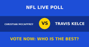 Christian McCaffrey vs Travis Kelce live poll