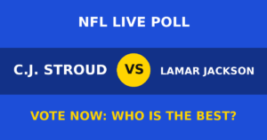 C.J. Stroud vs Lamar Jackson live poll