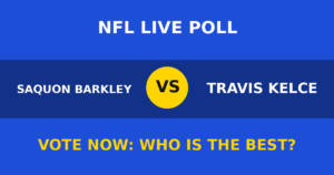 Saquon Barkley vs Travis Kelce live poll