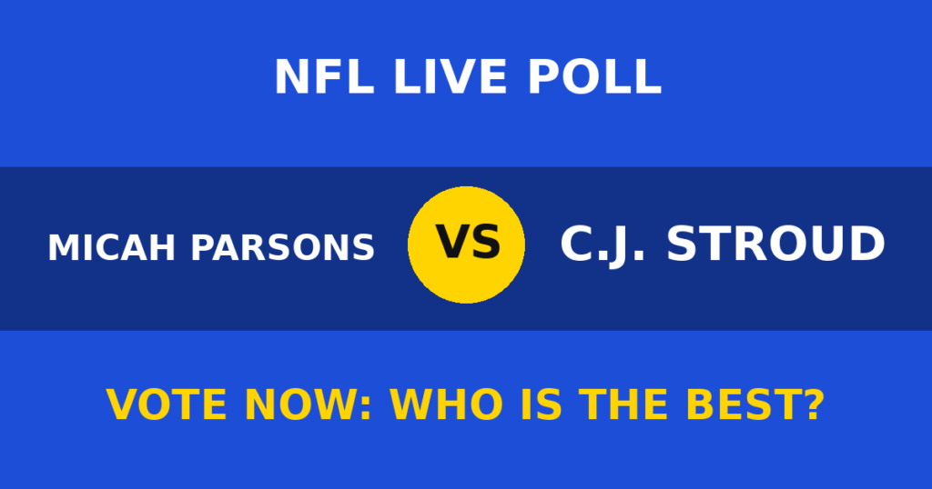 Micah Parsons vs C.J. Stroud live poll