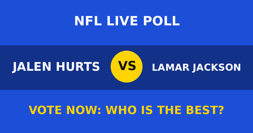 Jalen Hurts vs Lamar Jackson live poll