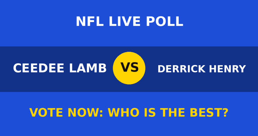 CeeDee Lamb vs Derrick Henry live poll
