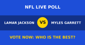 Lamar Jackson vs Myles Garrett live poll