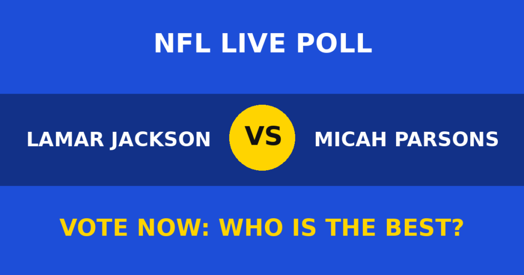 Lamar Jackson vs Micah Parsons live poll