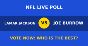 Lamar Jackson vs Joe Burrow live poll