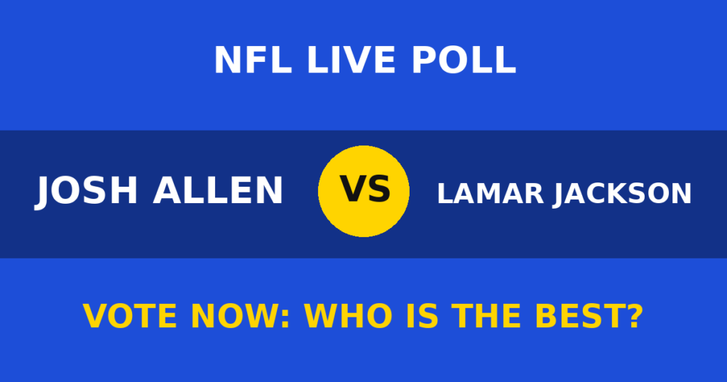 Josh Allen vs Lamar Jackson live poll