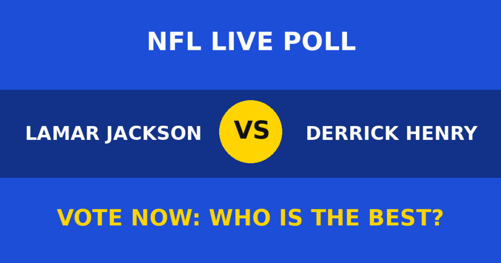 Lamar Jackson vs Derrick Henry live poll