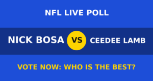 Nick Bosa vs CeeDee Lamb live poll