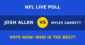 Josh Allen vs Myles Garrett live poll
