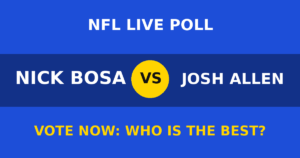 Nick Bosa vs Josh Allen live poll
