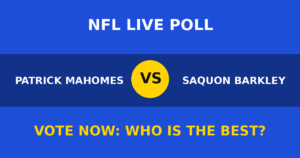Patrick Mahomes vs Saquon Barkley live poll